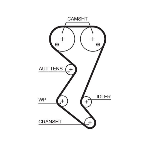 Image of GATES 5608XS Timing Belt