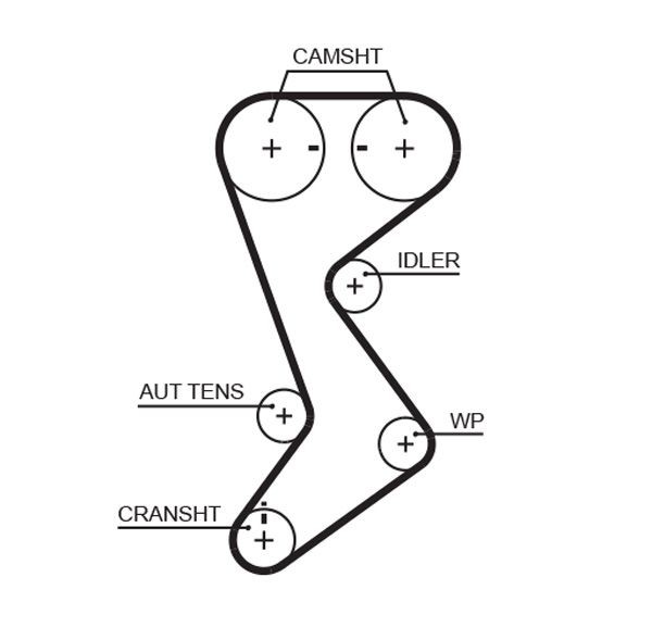 Image of GATES T265 Timing Belt