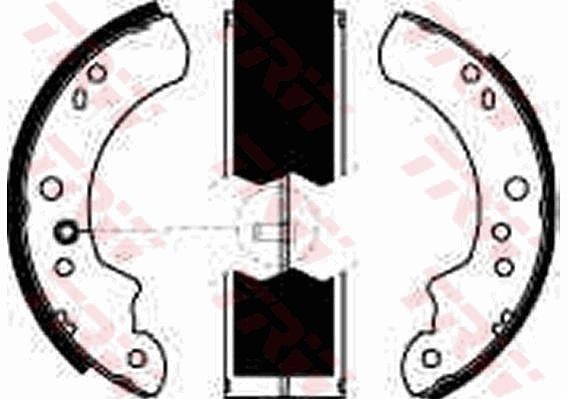 Image of TRW GS6223 Brake Shoe Set