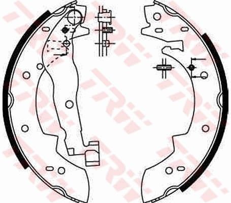 Image of TRW GS6251 Brake Shoe Set