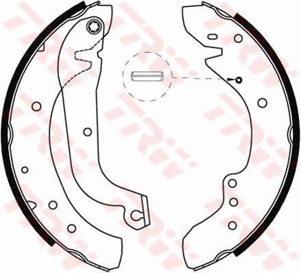 Image of TRW GS8565 Brake Shoe Set