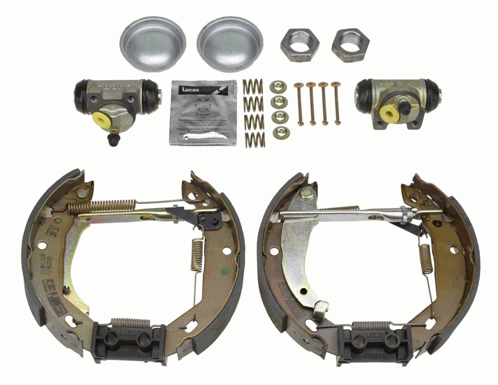 Image of TRW GSK1240 Brake Set, drum brakes