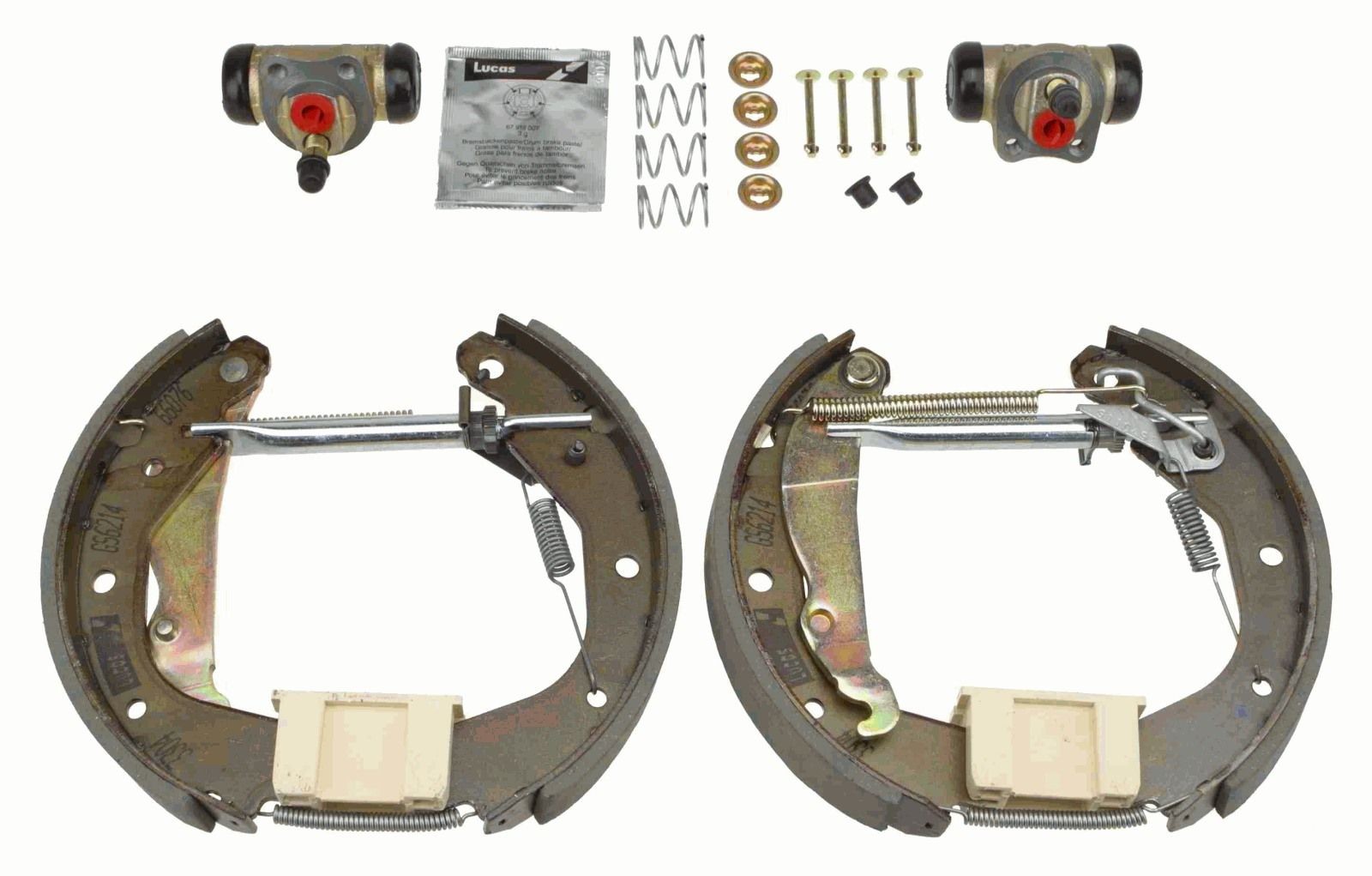 Image of TRW GSK1606 Brake Set, drum brakes