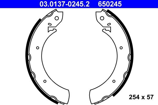 Image of ATE 03.0137-0245.2 Brake Shoe Set