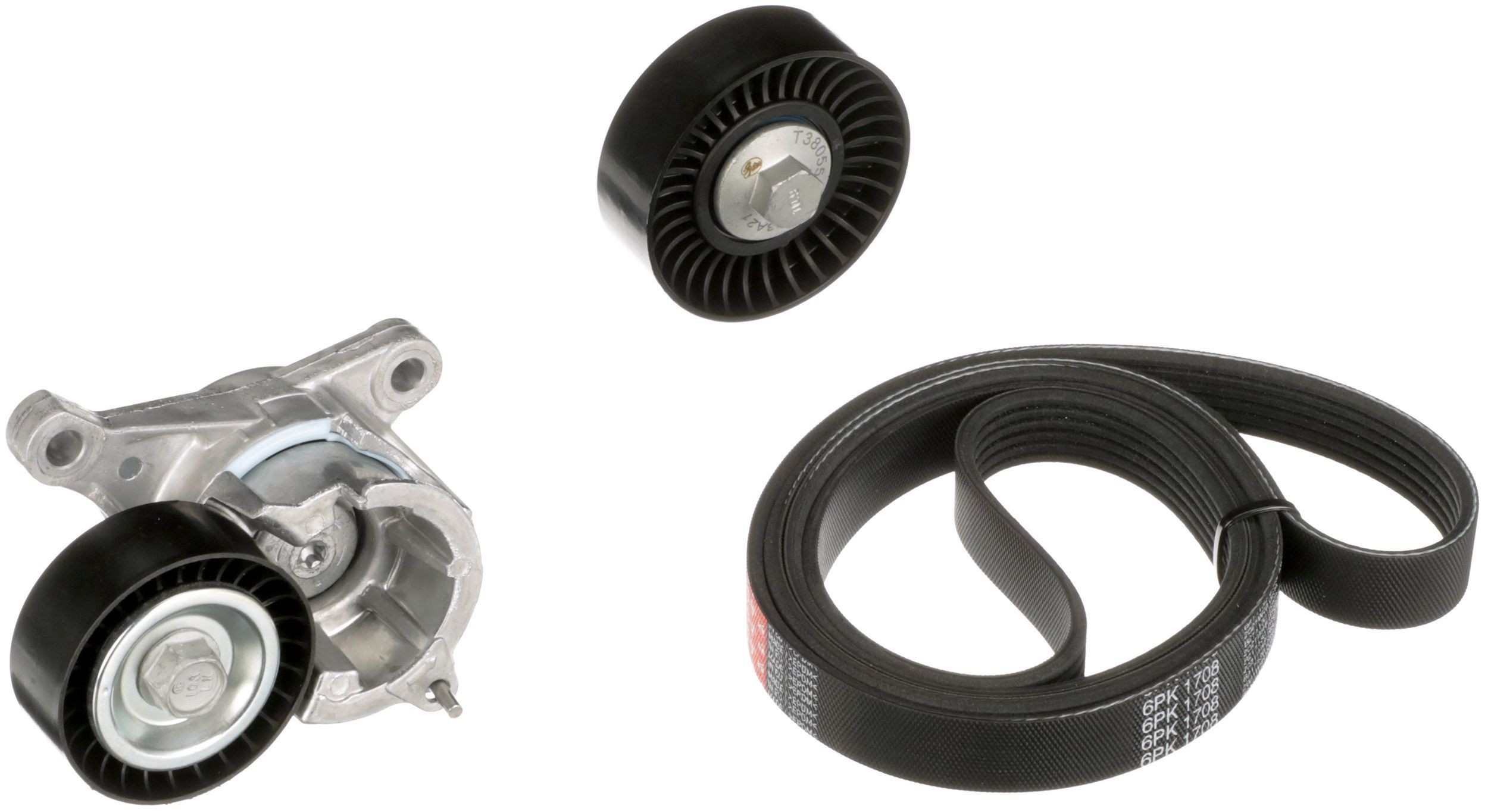 Image of GATES K016PK1708 V-Ribbed Belt Set