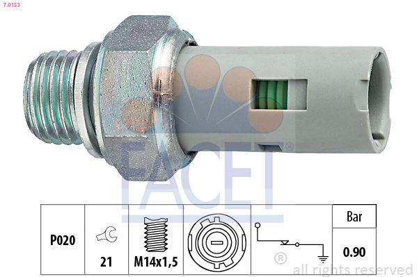 Image of FACET 7.0153 Oil Pressure Switch
