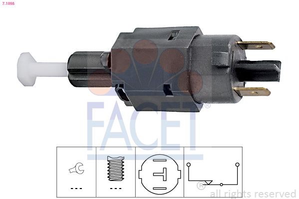 Image of FACET 7.1098 Brake Light Switch