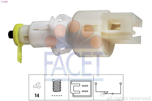 Image of FACET 7.1108 Brake Light Switch