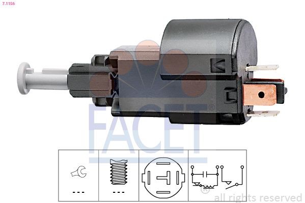 Image of FACET 7.1156 Brake Light Switch