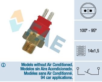 Image of FAE 36250 Temperature Switch, radiator fan