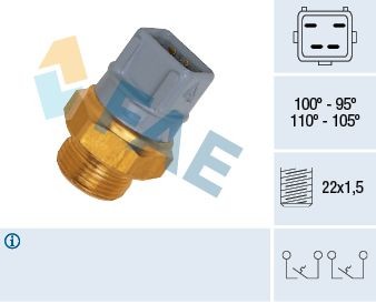 Image of FAE 37970 Temperature Switch, radiator fan