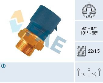 Image of FAE 38240 Temperature Switch, radiator fan