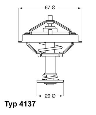 WAHLER 4137.80D Termostat, żrodek chłodzący-Zdjęcie-0