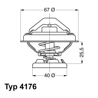 WAHLER 4176.85D Termostat, żrodek chłodzący-Zdjęcie-0
