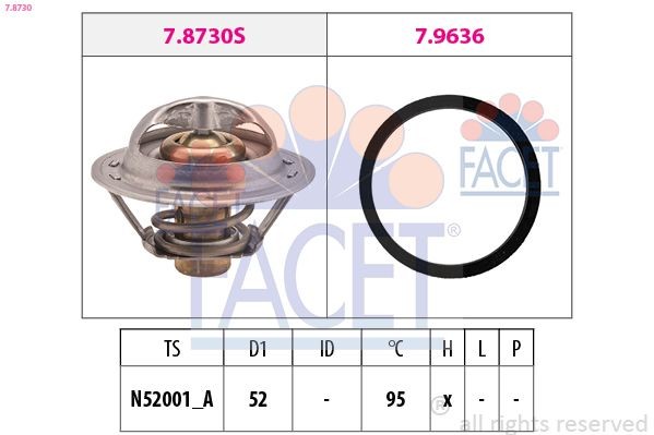 FACET 7.8730 Termostat, żrodek chłodzący-Zdjęcie-0
