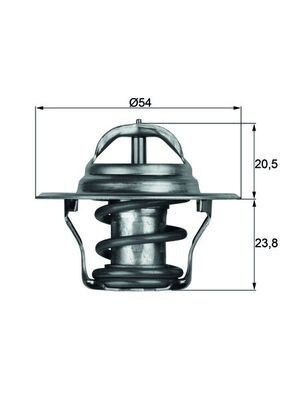 MAHLE ORIGINAL TX 14 80D Termostat, żrodek chłodzący-Zdjęcie-0