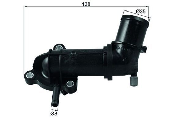 MAHLE ORIGINAL TI 245 88 Termostat, żrodek chłodzący-Zdjęcie-0
