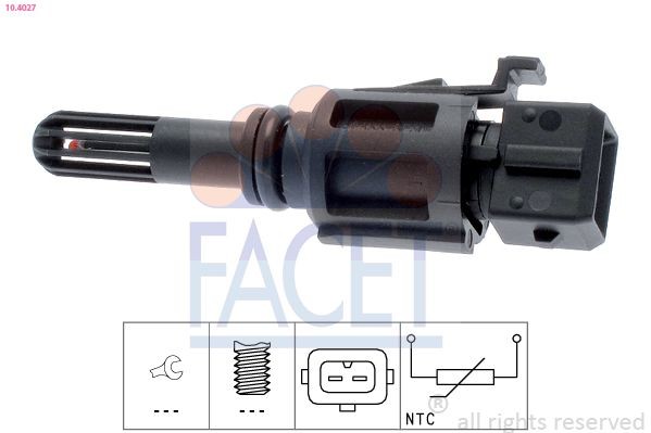 Image of FACET 10.4027 Sender Unit, intake air temperature