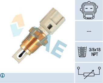 Image of FAE 33426 Sender Unit, intake air temperature
