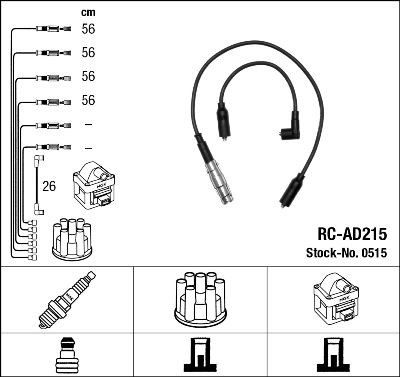 Image of NGK 0515 Ignition Cable Kit
