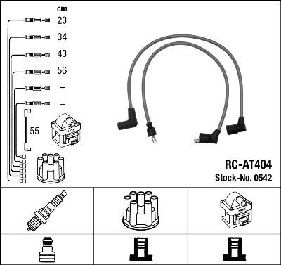 Image of NGK 0542 Ignition Cable Kit