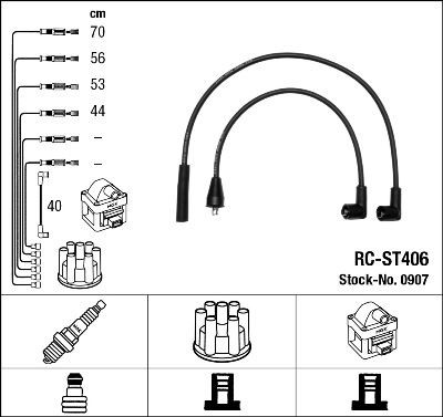 Image of NGK 0907 Ignition Cable Kit