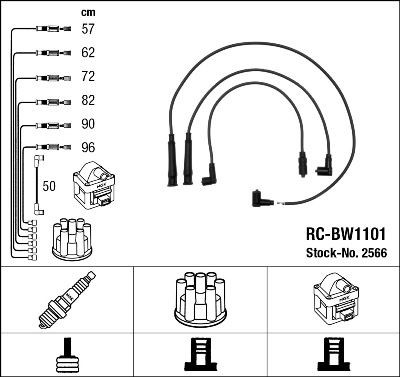 Image of NGK 2566 Ignition Cable Kit