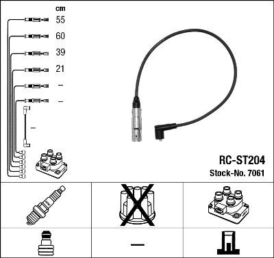 Image of NGK 7061 Ignition Cable Kit