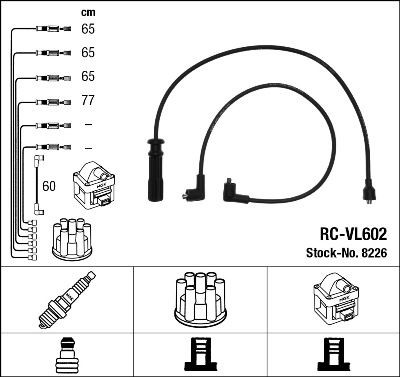 Image of NGK 8226 Ignition Cable Kit