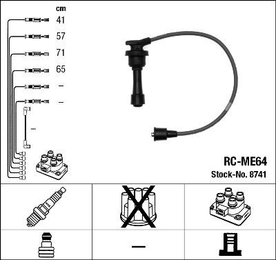 Image of NGK 8741 Ignition Cable Kit