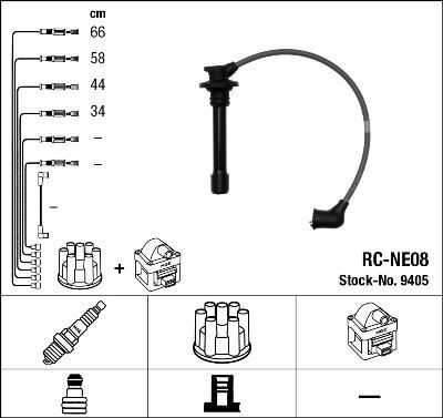 Image of NGK 9405 Ignition Cable Kit