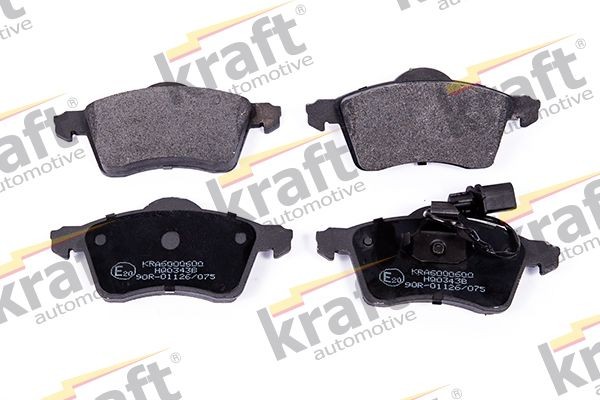 KRAFT 6000600 Brake pad set Front Axle, incl. wear warning contact