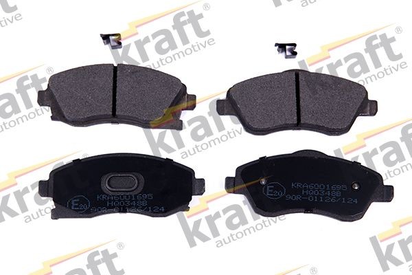 KRAFT 6001695 Brake pad set Front Axle, incl. wear warning contact