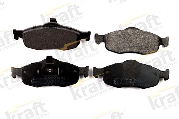 KRAFT Front Axle Height: 58,4mm, Width: 155,2mm Brake pads 6002170 buy