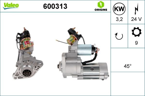 VALEO NEW ORIGINAL PART 600313 Starter motor M 2 T 67873
