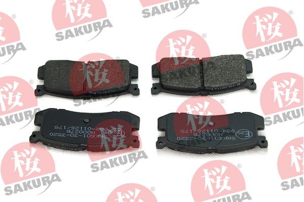 SAKURA 601-30-3520 Brake pad set GJ87-26-48ZA