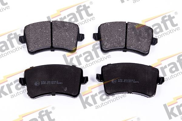 6010003 KRAFT Brake pad set AUDI not prepared for wear indicator, excl. wear warning contact