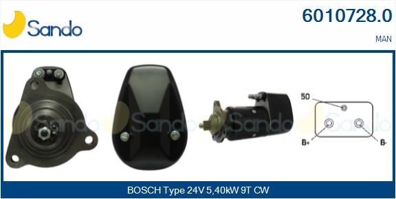 SANDO 6010728.0 Starter motor 004-151-68-01