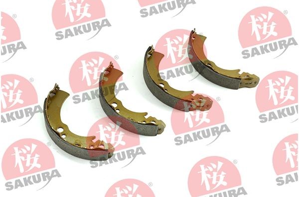 SAKURA 602-10-4030 Brake Shoe Set Rear Axle