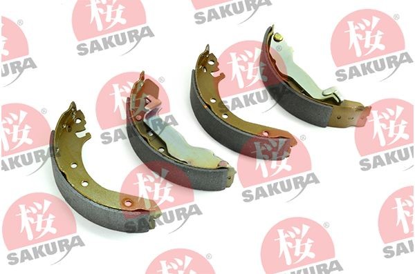 SAKURA 602-40-6665 Brake Shoe Set Rear Axle