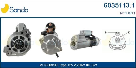 6035113.1 SANDO Anlasser für MITSUBISHI online bestellen
