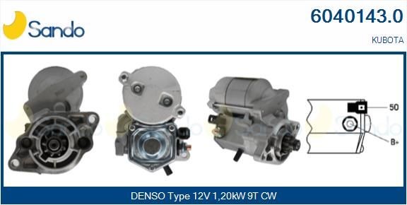 SANDO 6040143.0 Starter motor 16612-63012