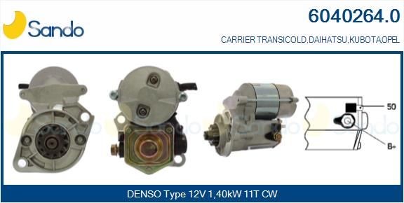 SANDO 6040264.0 Starter motor 19013-63011