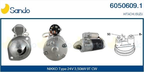 SANDO 6050609.1 Starter motor 5-81100-164-0