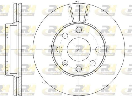 ROADHOUSE Brake disc set rear and front Opel Astra F Convertible new 6061.10
