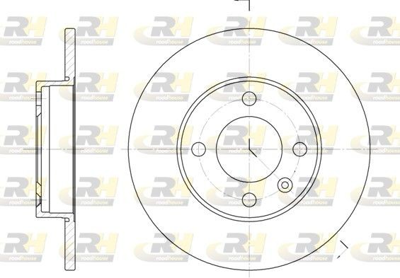 ROADHOUSE Brake rotors rear and front VW Polo 86 new 6086.00