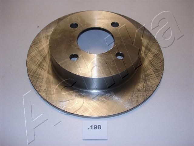 ASHIKA Rear Axle, 239,3x7,1mm, 4x61, solid Ø: 239,3mm, Brake Disc Thickness: 7,1mm Brake rotor 61-01-198 buy