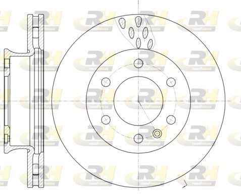 Original ROADHOUSE DSX6103410 Brake disc kit 61034.10 for MERCEDES-BENZ SPRINTER