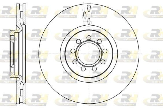 ROADHOUSE 61061.10 Brake disc Front Axle, 289,8, 290x28mm, 9, Vented
