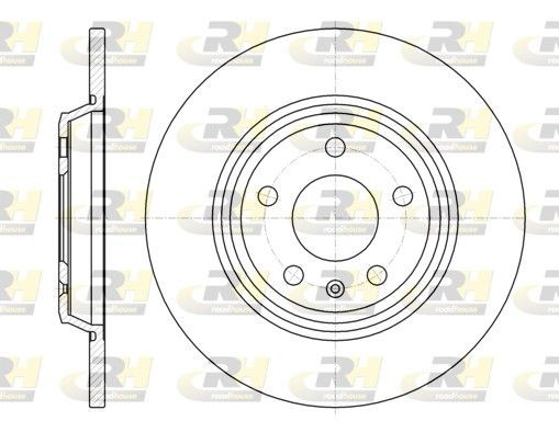 DSX6111200 ROADHOUSE Rear Axle, 299,9, 300x12mm, 5, solid Ø: 299,9, 300mm, Num. of holes: 5, Brake Disc Thickness: 12mm Brake rotor 61112.00 buy